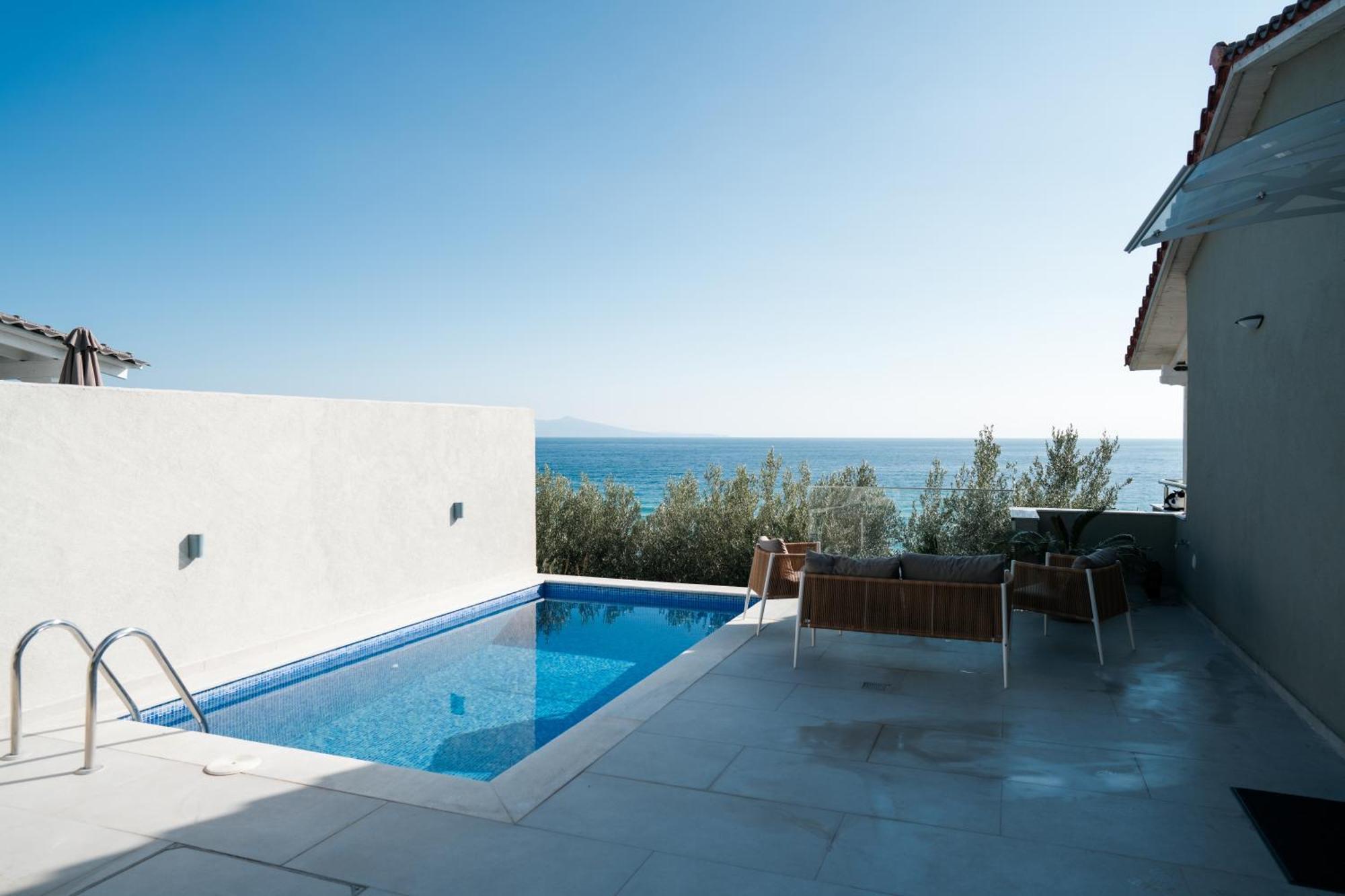 Aegean View Villa Loutra Elevtheron Luaran gambar